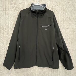 New Balance Men's Dark Gray Performance Jacket Sz L Inner and Outter Pockets